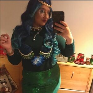 Handmade - mermaid costume for Halloween/parties.